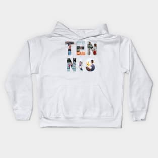 US Open Photographic Sunset Letters Tennis Kids Hoodie